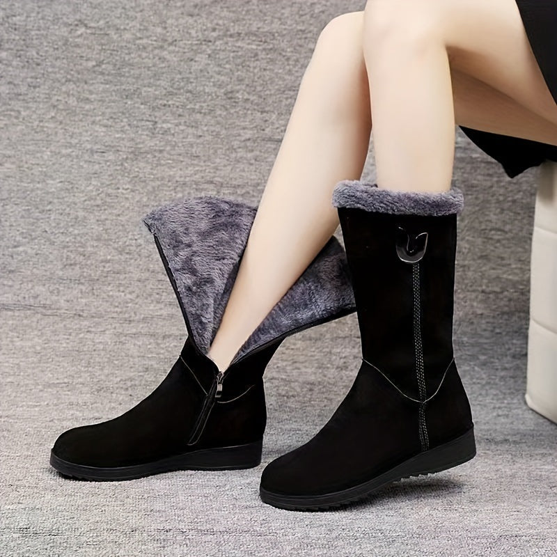 Britt™ | Warm Boots with Side Zipper