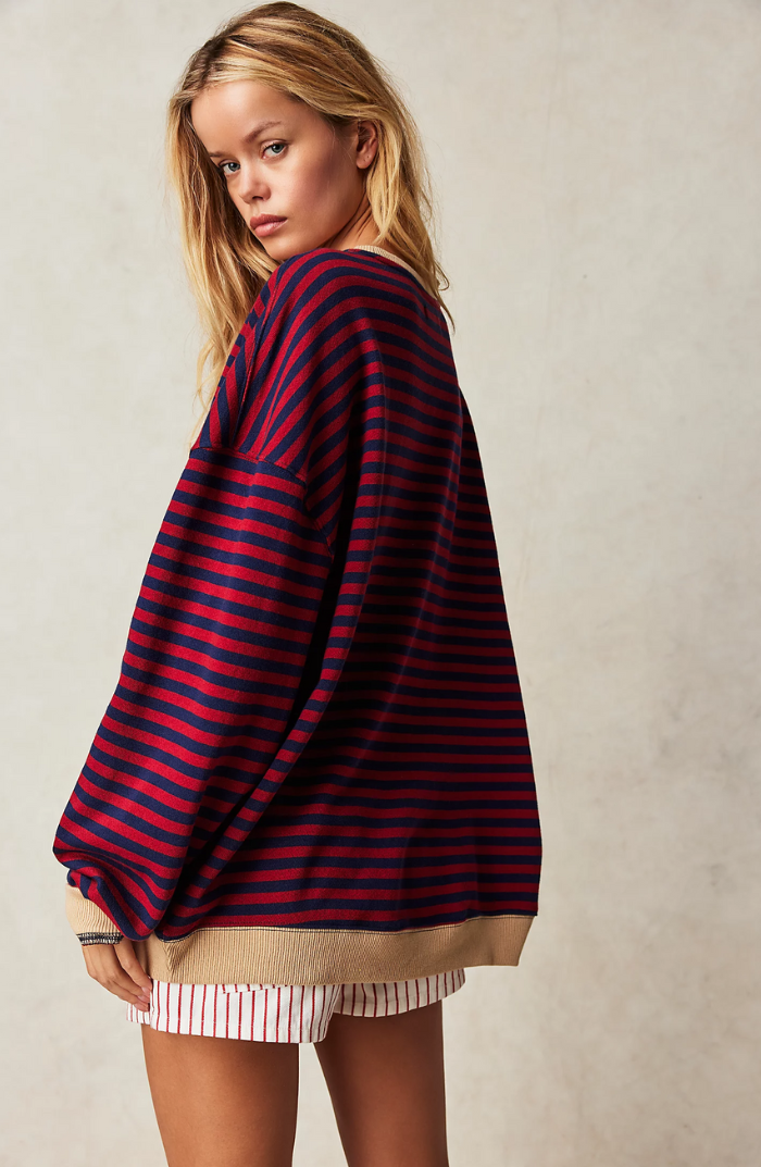 Evy™ | Striped Oversized Sweater | 1+1 FREE