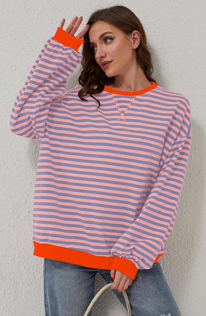 Evy™ | Striped Oversized Sweater | 1+1 FREE