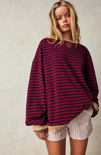 Evy™ | Striped Oversized Sweater | 1+1 FREE