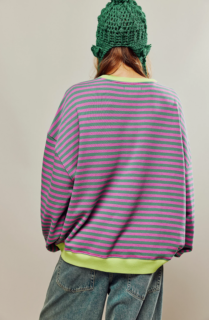 Evy™ | Striped Oversized Sweater | 1+1 FREE