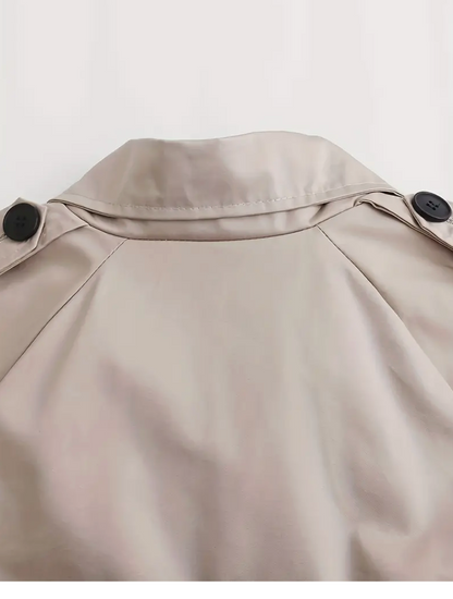 Lena™ | Stylish Buttoned Crop Jacket - A Touch of Elegance for Fall